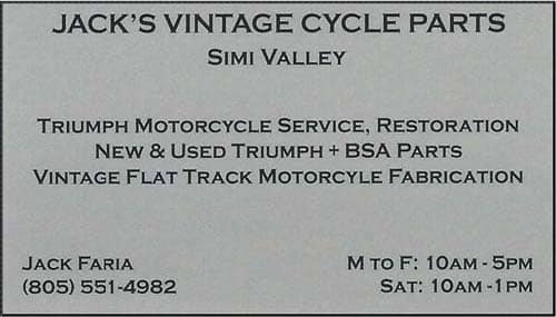 Jacks vintage cycle parts